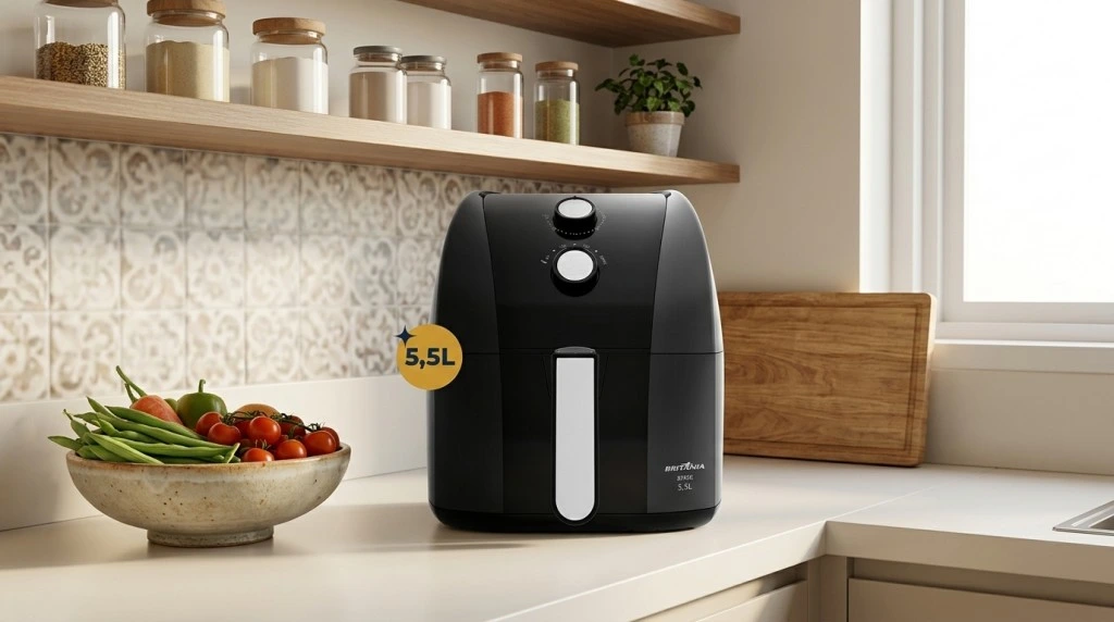Air Fryer Britânia BFR50 5,5L Redstone 1500W vale a pena? Review completo