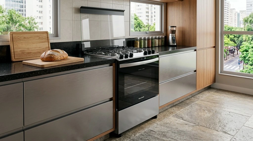 Fogão Brastemp BFS5NCR 5 Bocas Inox Acendimento Automático vale a pena? Review completo