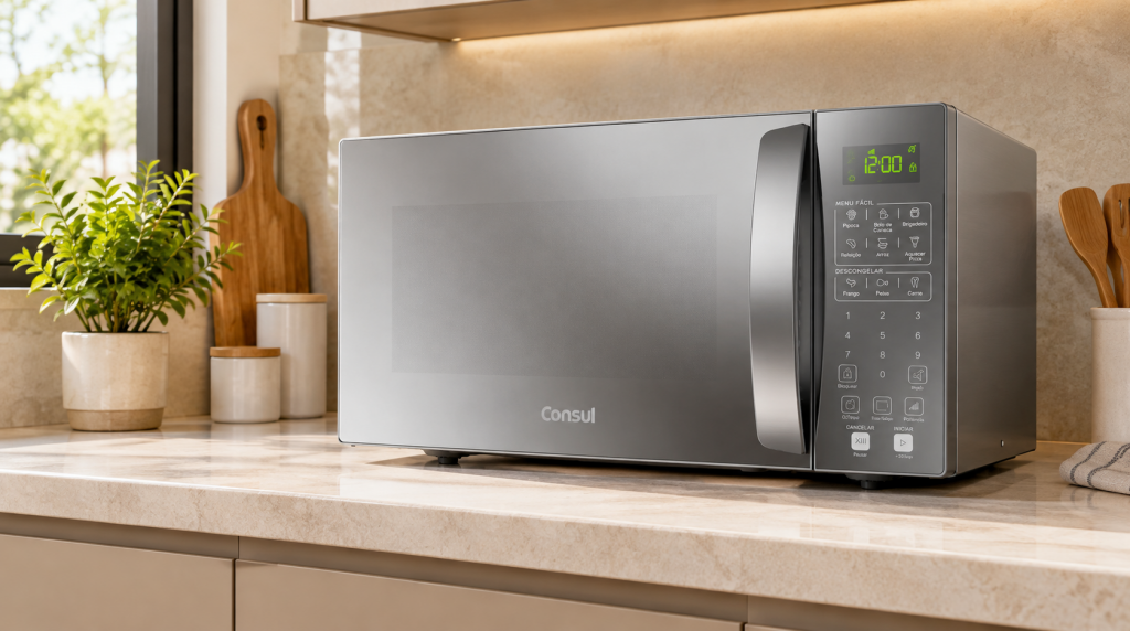 Micro-ondas Consul CMS46AR 32L Prata Espelhado vale a pena? Review completo