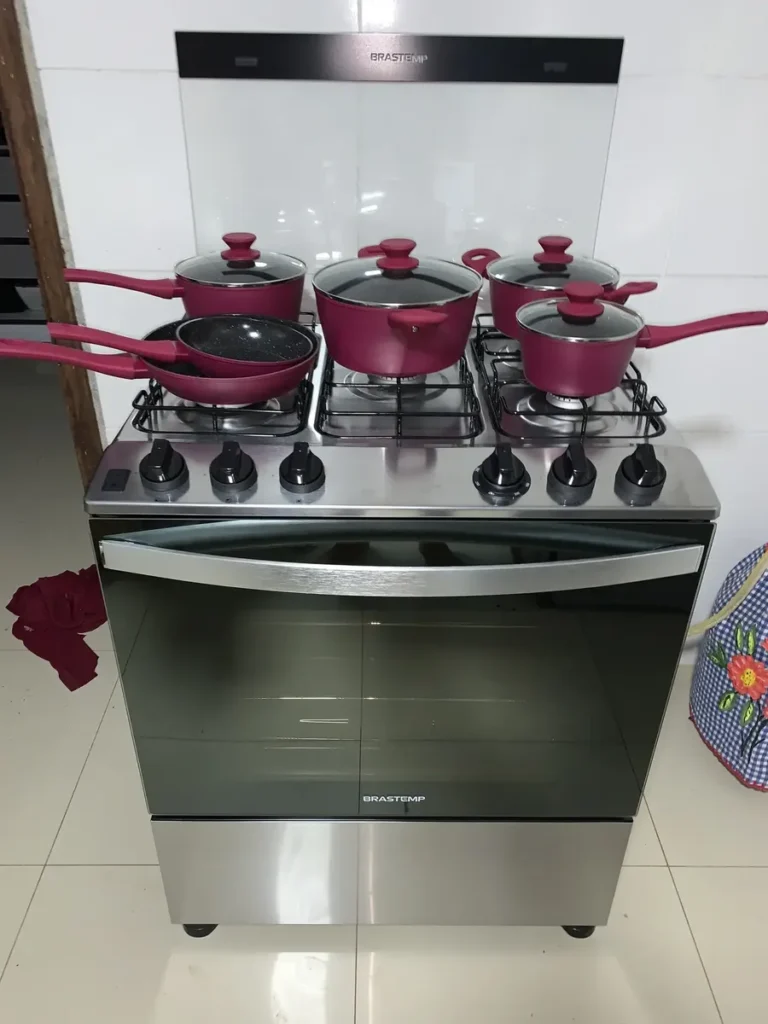Fogão Brastemp BFS5NCR 5 Bocas Inox Acendimento Automático