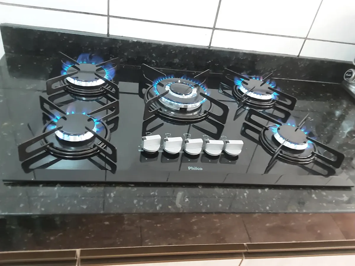 Cooktop Philco Cook Chef 5 TC Snap In Bisotê Preto